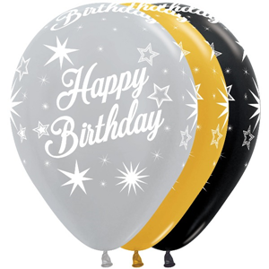Helium Ballonnen Happy Birthday Sparkle 